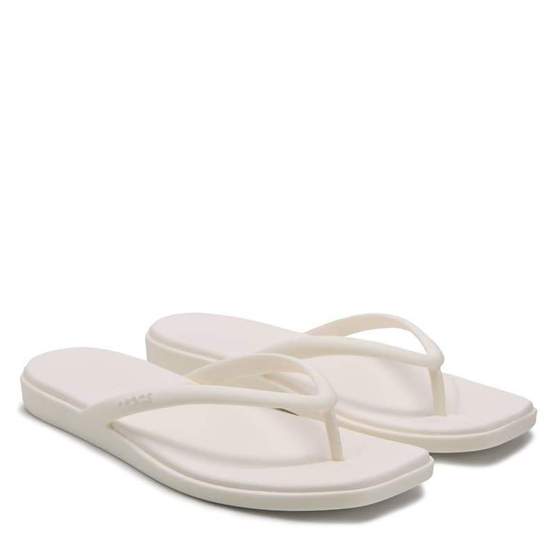 Crocs Women's Miami Flip Sandals (Chalk) - Size 7.0 M