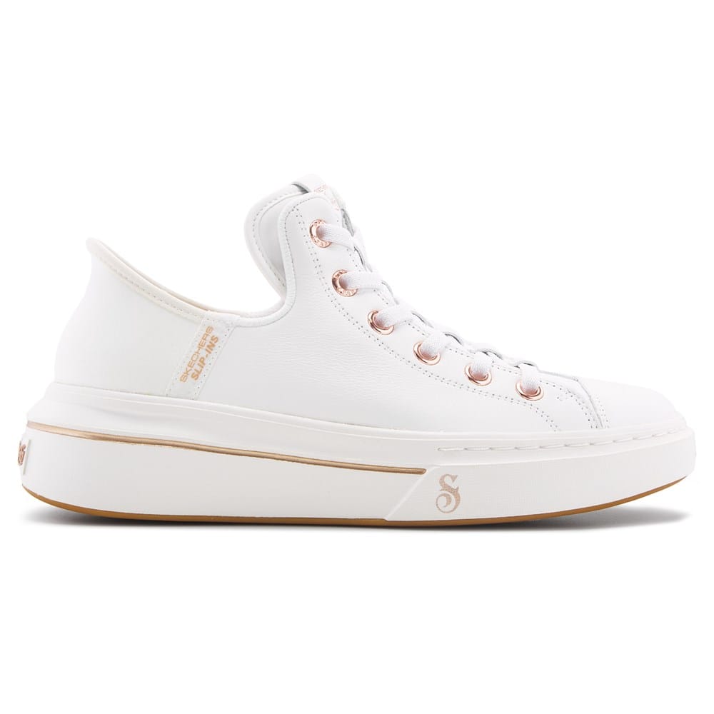 Skechers Women's Slip-ins Snoop One Premium Leather Sneaker