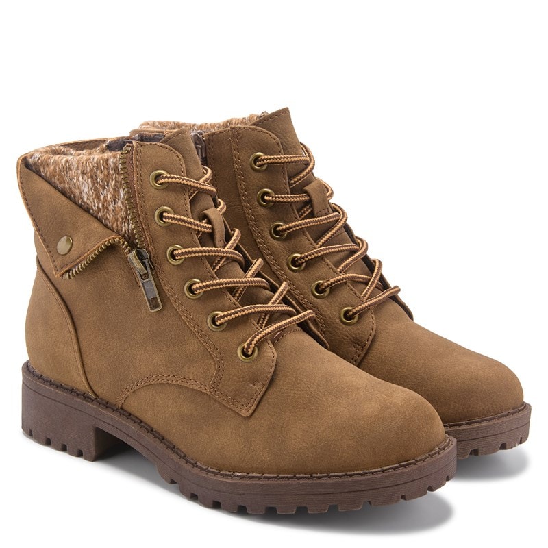 Jellypop Women's Memories Lace Up Boots (Brown) - Size 11.0 M