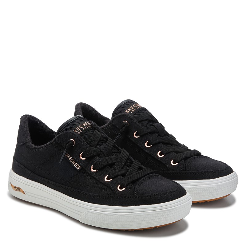 Skechers Women's Arch Fit Arcade Meet Ya There Sneakers (Black) - Size 9.0 M