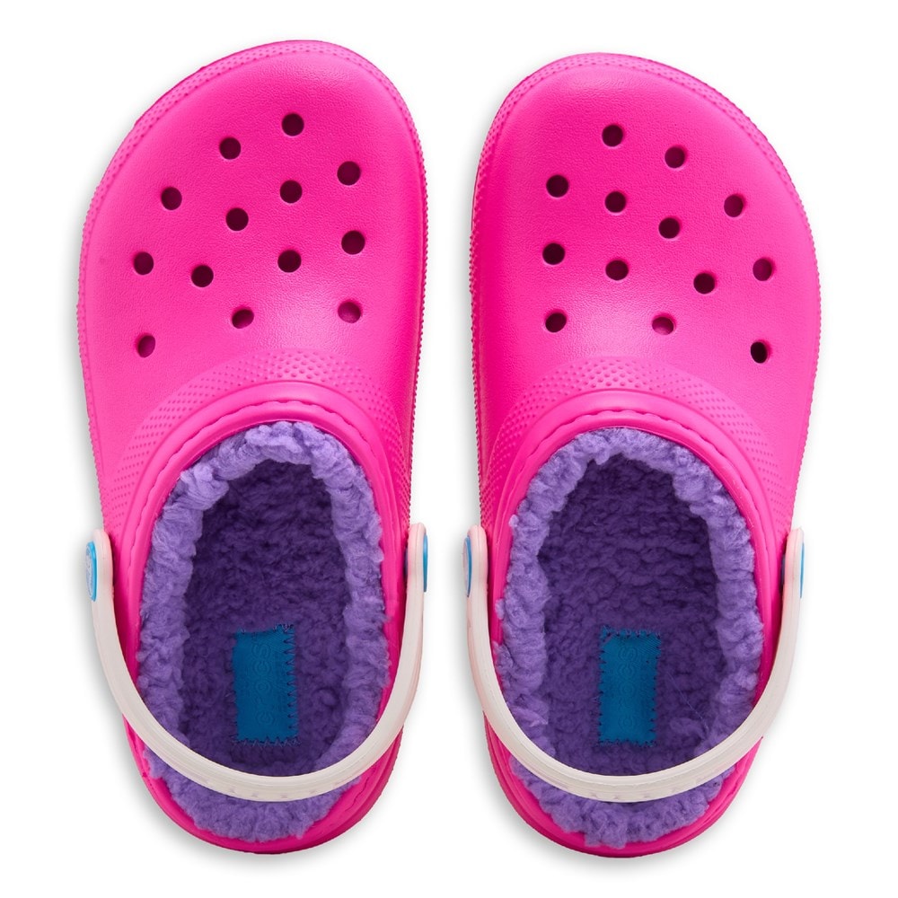 Fuzzy Crocs Kids Lined Crocs Purple Crocs Kids' Classic Fuzz Lined