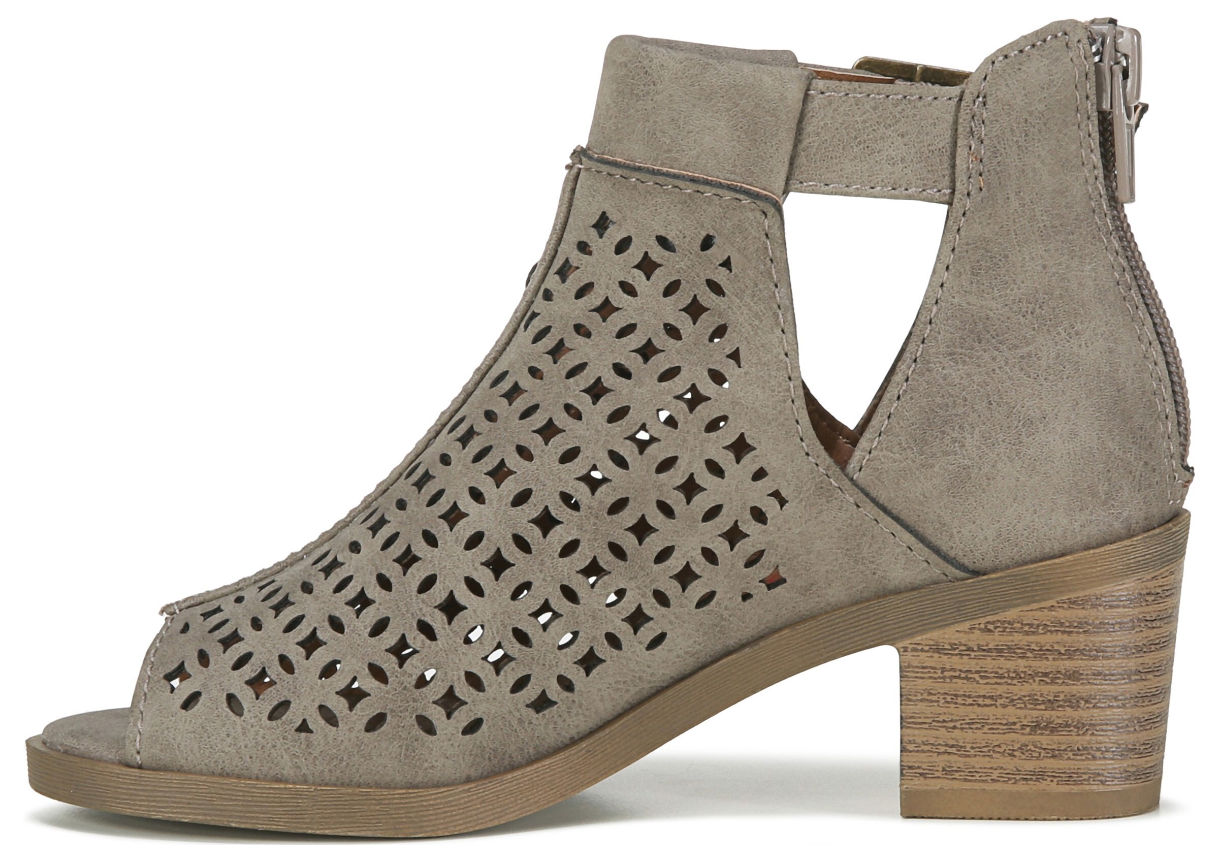 famous footwear peep toe booties