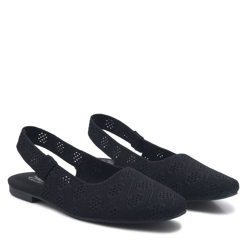 Skechers Women's Cleo Snip Sweet Time Slingback Flat Shoes (Black) - Size 6.0 M