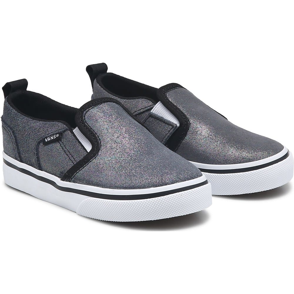 Vans Kids' Asher Slip On Sneaker Toddler Famous Footwear