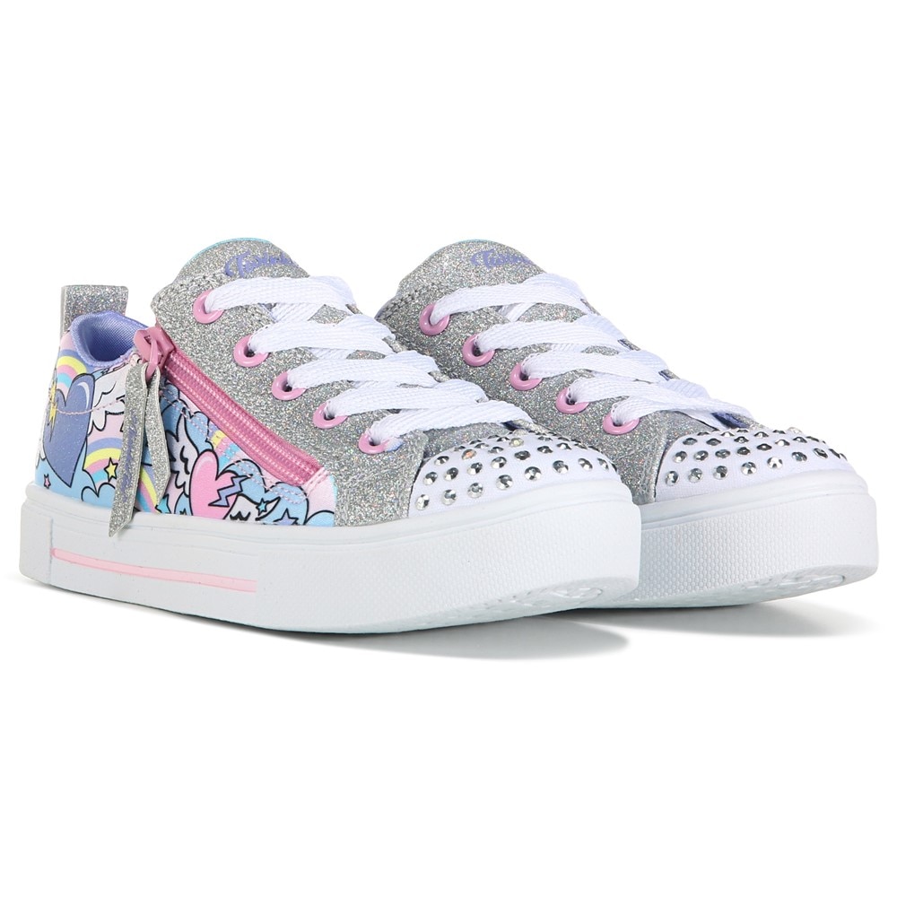 Pink Girls Twi-lites 2.0 Light Up Sneaker, Skechers