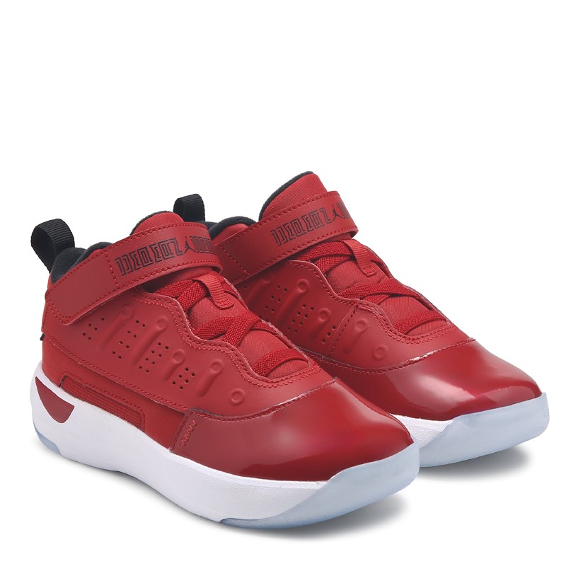 Jordan Kids' Max Aura 7 Mid Sneaker Little Kid Shoes (Red) - Size 2.0 M