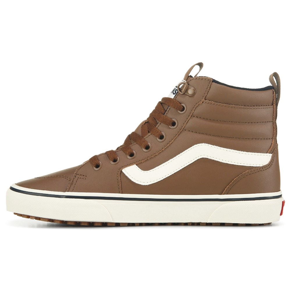 Leather hi top vans hotsell