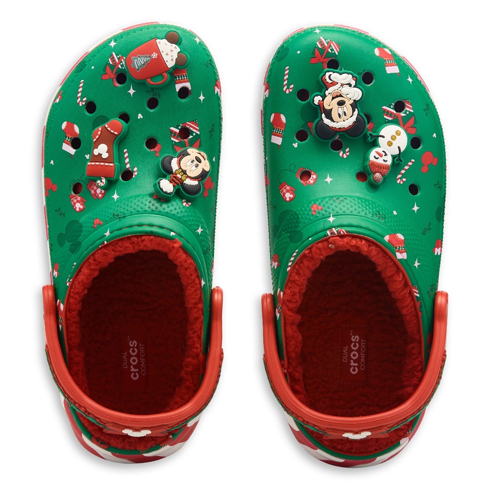 サンダル Crocs Mickey Holiday Lined Classic Clogs Crocs Mickey Mouse Christmas Lined Classic Clog | Famous