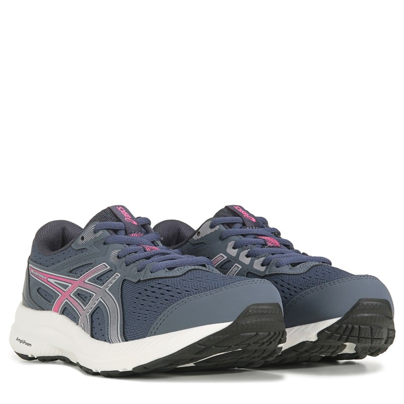 ASICS Women's Contend 8 Medium/Wide Running Shoes (Tarmac/Lilac) - Size 5.5 B