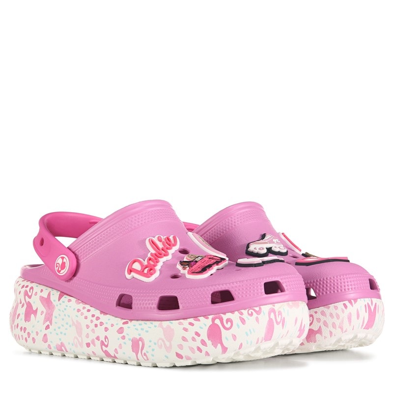 Crocs Kids' Classic Cutie Platform Clog Little/Big Kid Shoes (Barbie Pink) - Size 6.0 M