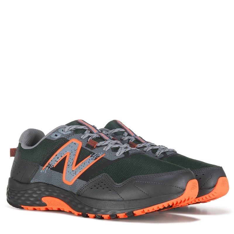 New Balance Men's 410 V8 X-Wide Trail Running Shoes (BLACK/CAYENNE) - Size 8.5 2W