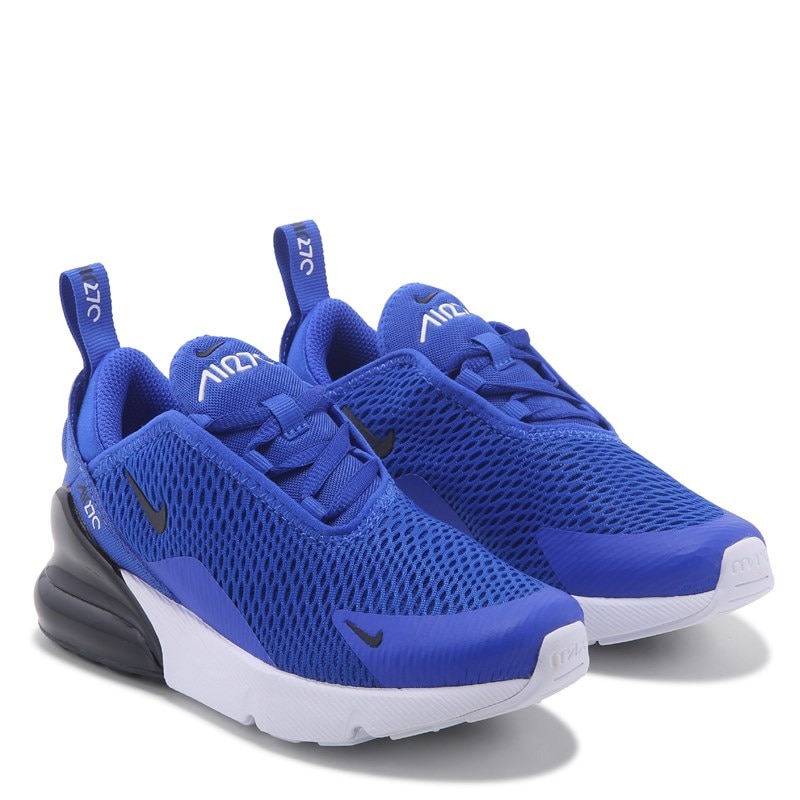 Nike Kids' Air Max 270 Sneaker Little Kid Shoes (Blue/Black) - Size 2.5 M