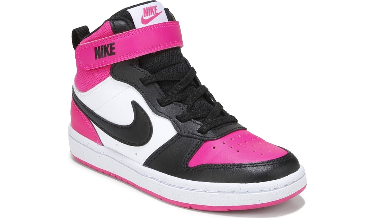 Nike Kids' Court Borough Mid High Top Sneaker Little Kid