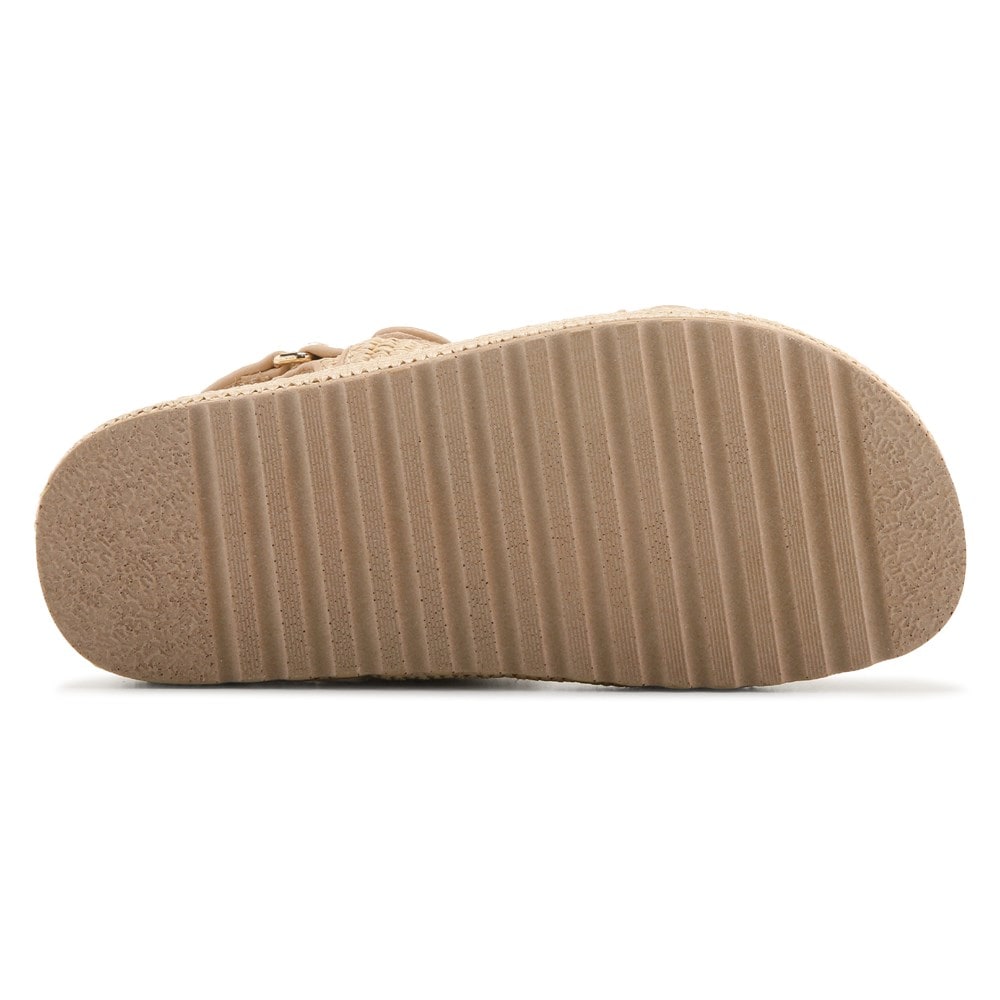 万能★Steve Madden★ビッグシュモナ プラットフォームサンダル BIGMONA Natural Raffia Leather Women's Platform Sandal