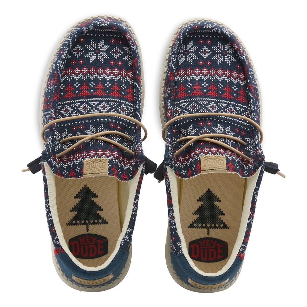 Hey Dude Shoes Mens US 11 Black Wally Holiday Cheers Crhistmas Xmas HEYDUDE Wally Holiday Cheers Slip-On Shoes for Men | Cabela main image 3