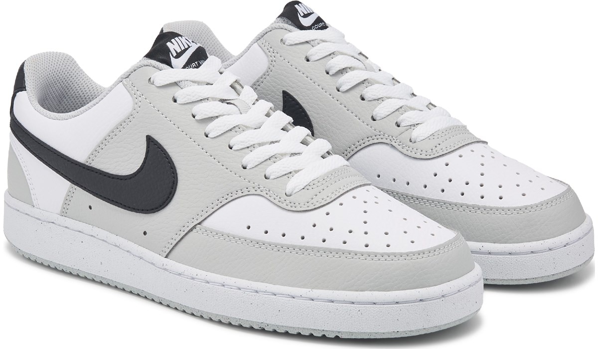 Nike★Nike Court Vision Low White Grey★送料・関税込★ Nike Men's Court Vision Low Sneaker | Famous Footwear