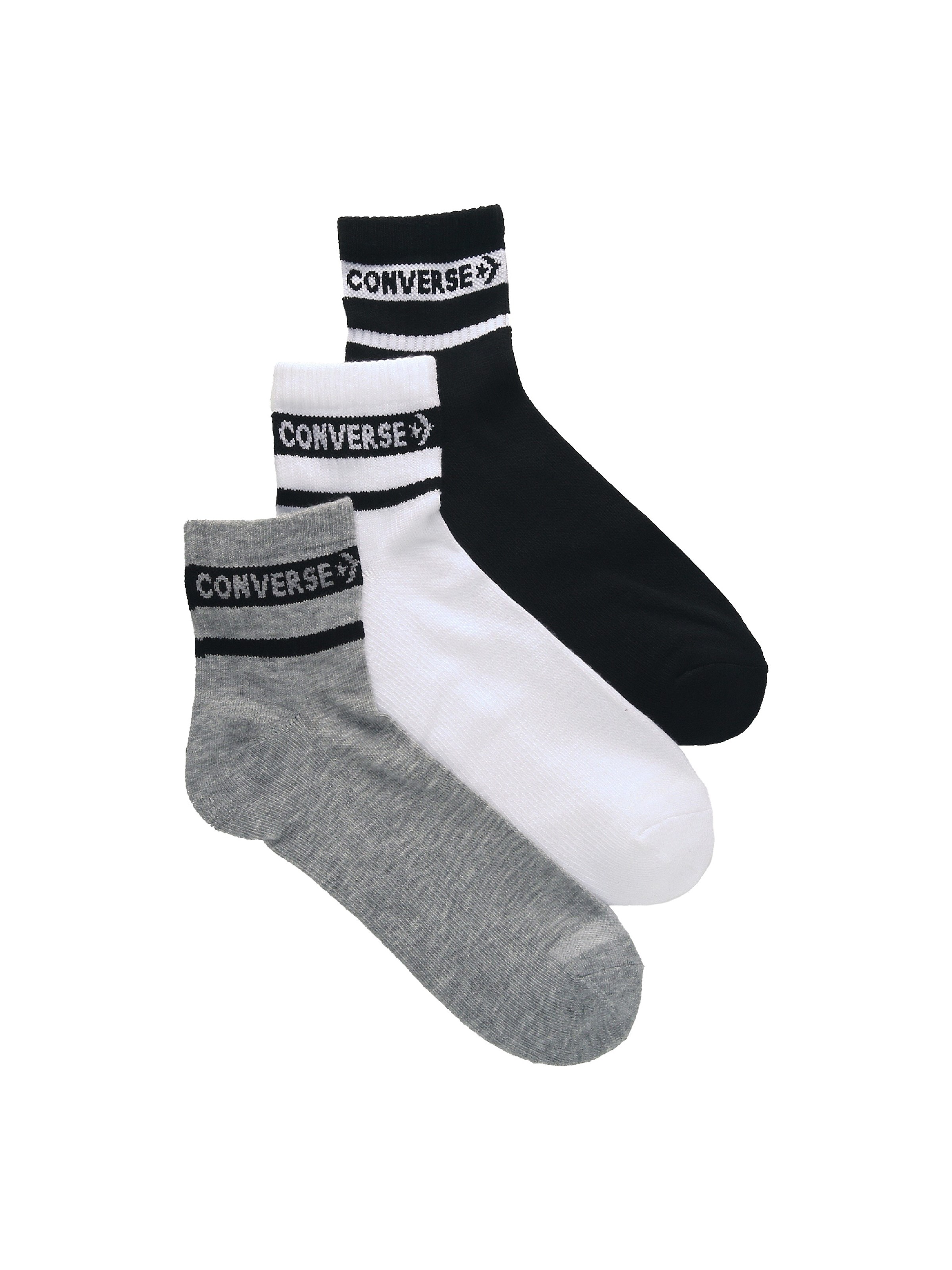 Converse Men's 3 Pack Quarter Socks | Famous Footwear