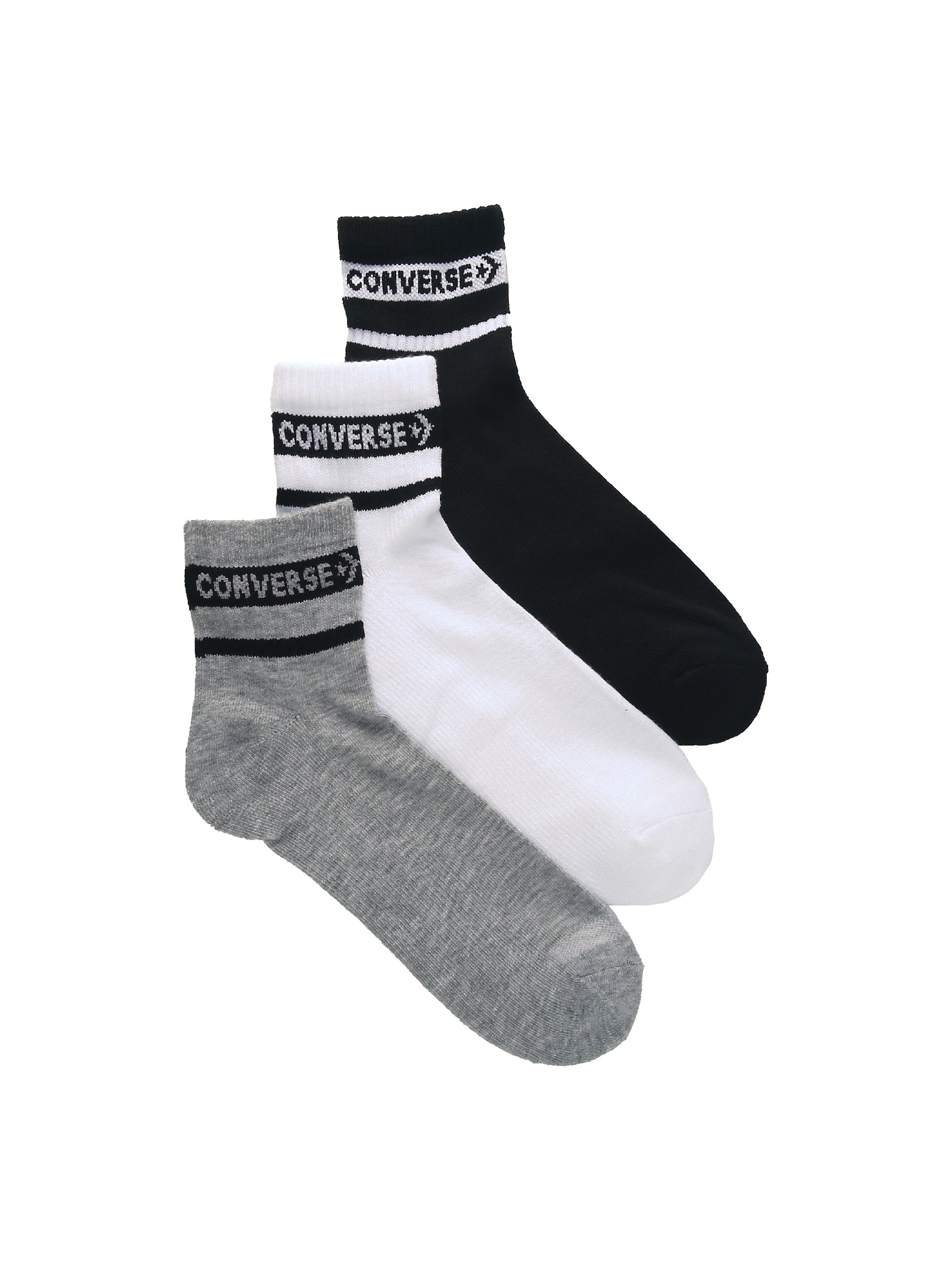 Converse Men\'s 3 Pack Quarter Socks | Famous Footwear