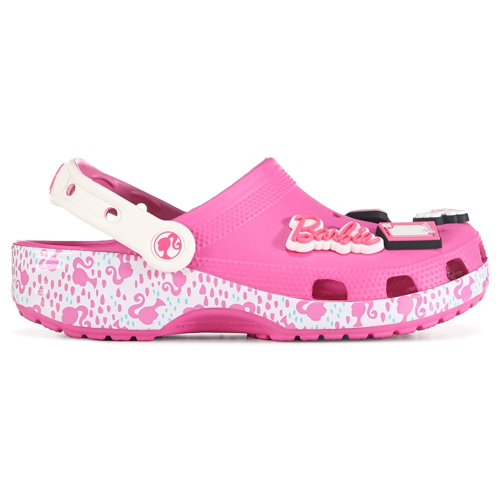 Crocs Barbie Classic Pink Clog Barbie Charms Women's Size 8 New Crocs  Package