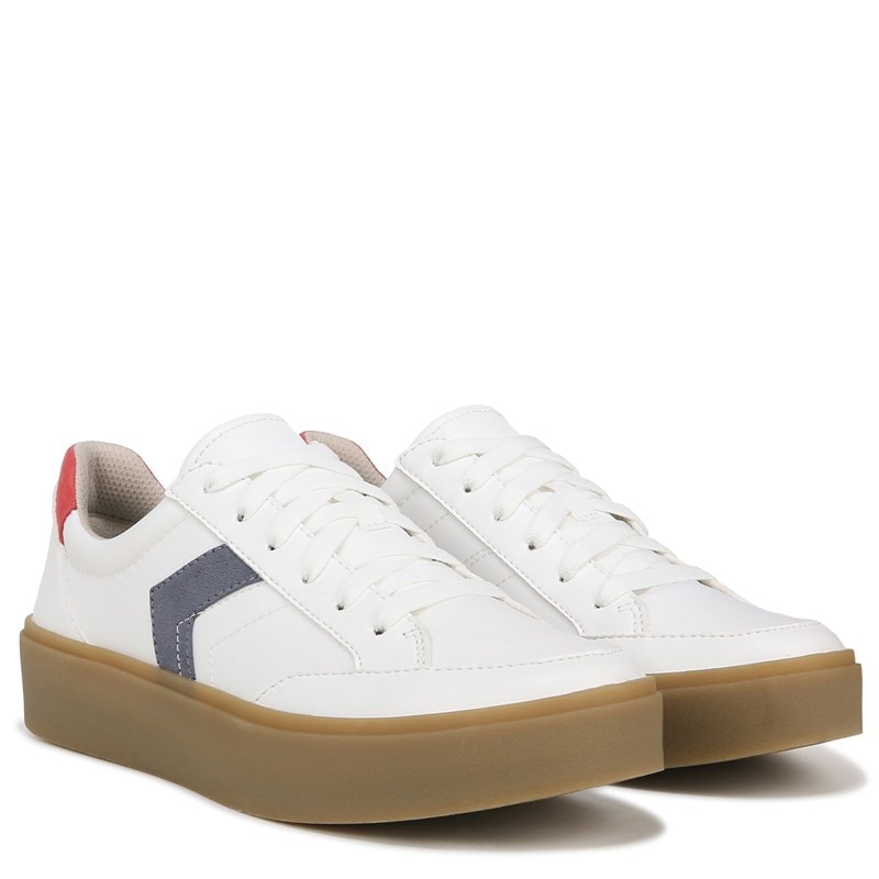 Dr. Scholl's Women's Madison Lace Sneakers (White Gum) - Size 6.5 M