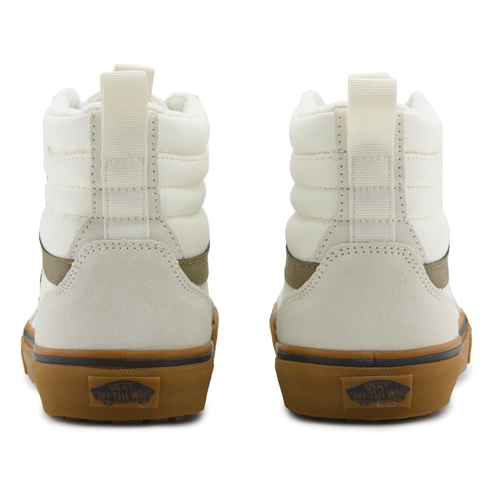 Vans Men\'s Sz 8.5 / W 10 White and Brown High-Top Sneakers Sk8-Hi Waterproof Insulated Shoe in Brown / White | Vans main image 4