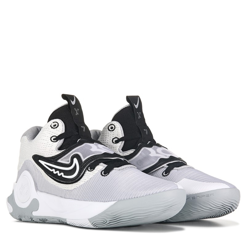 Nike Men's Kd Trey 5 X Basketball Shoes (White/Black/Grey) - Size 12.5 M