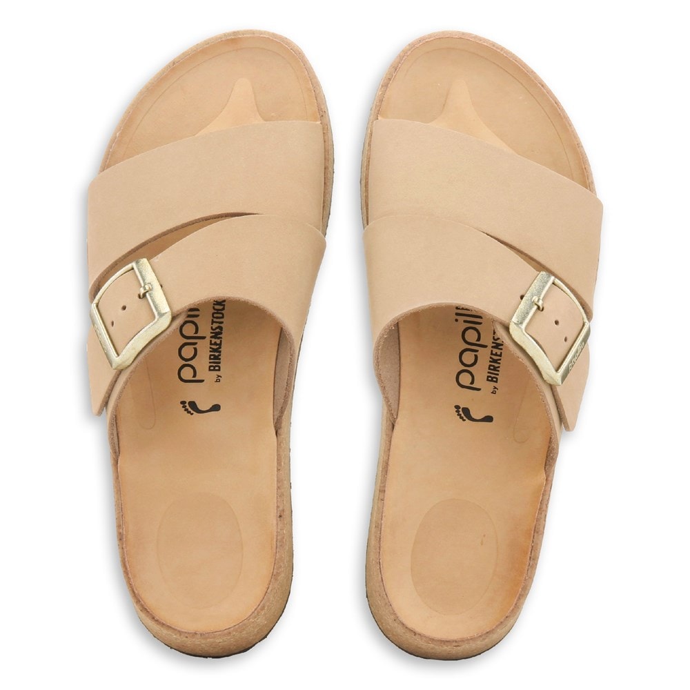 【Birkenstock】 Almina Platform Sandal サンダル Almina Leather Ecru | BIRKENSTOCK