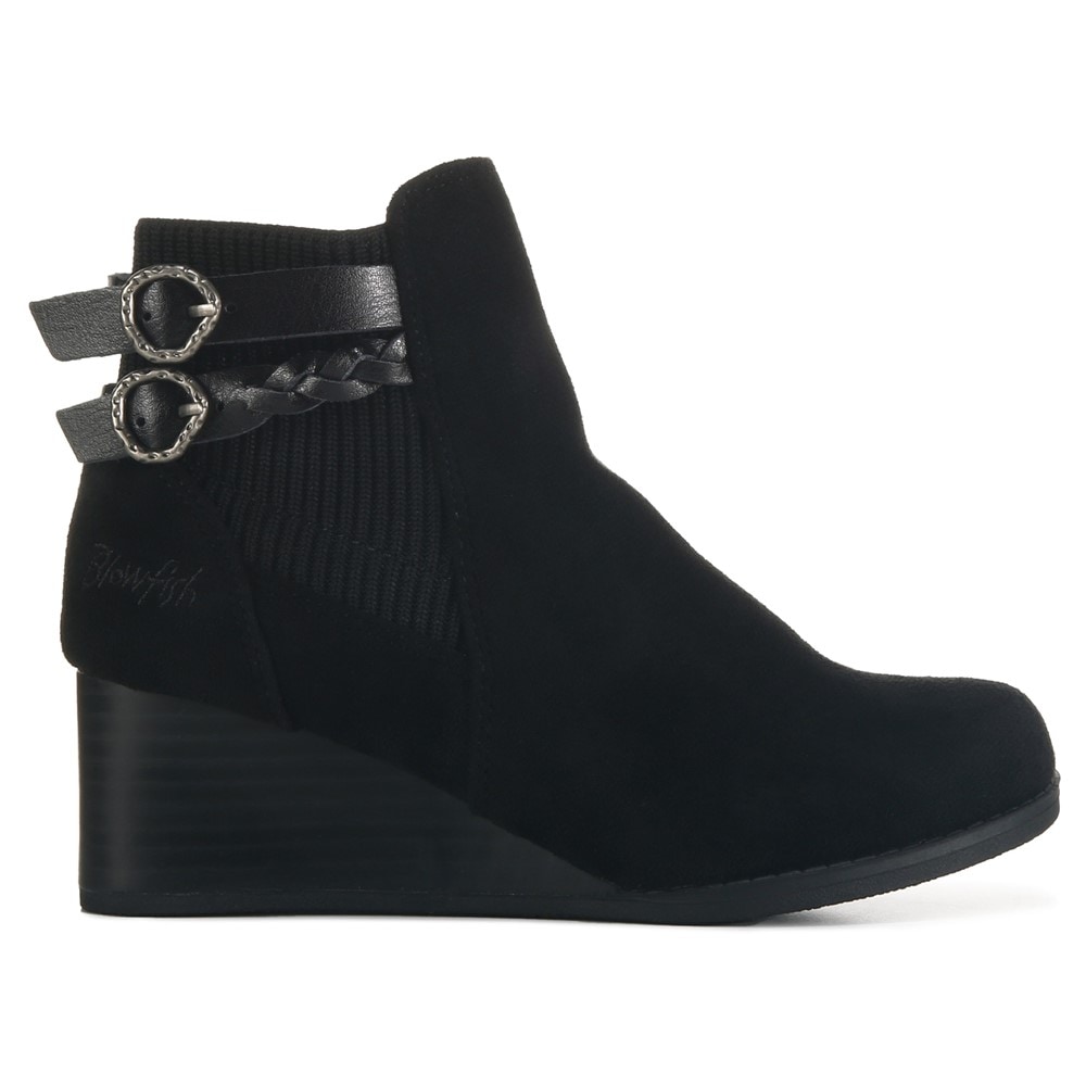 Famous footwear shop wedge booties