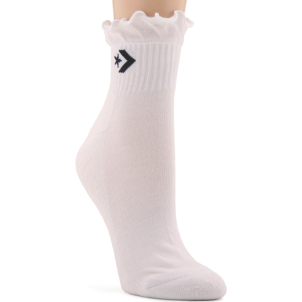 Women's 3 Pack Ruffle Quarter Socks