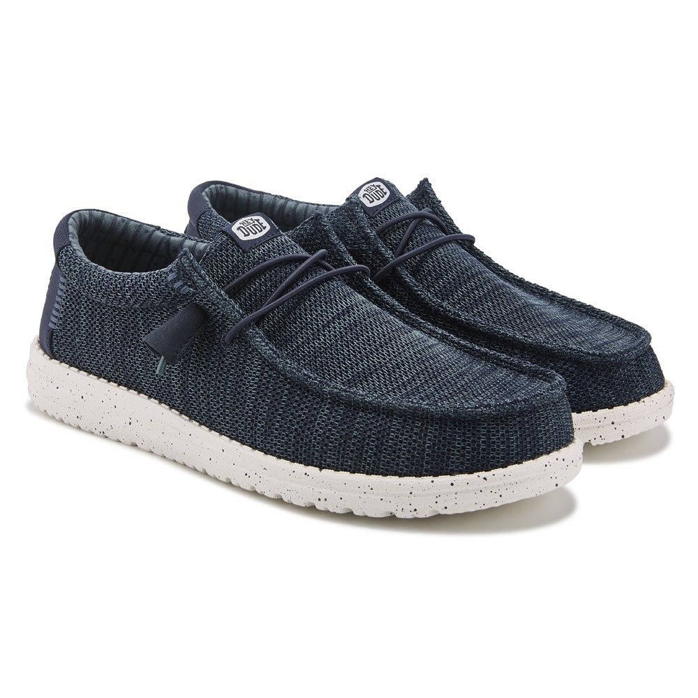 HEYDUDE Men s Wally Stretch Sox Medium Wide Casual Shoe Famous Footwear