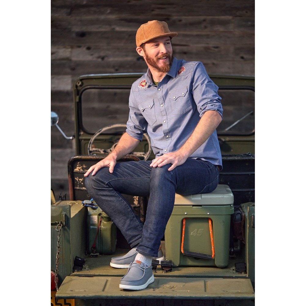 HEYDUDE Men's Paul Canvas Casual Shoe | Famous Footwear