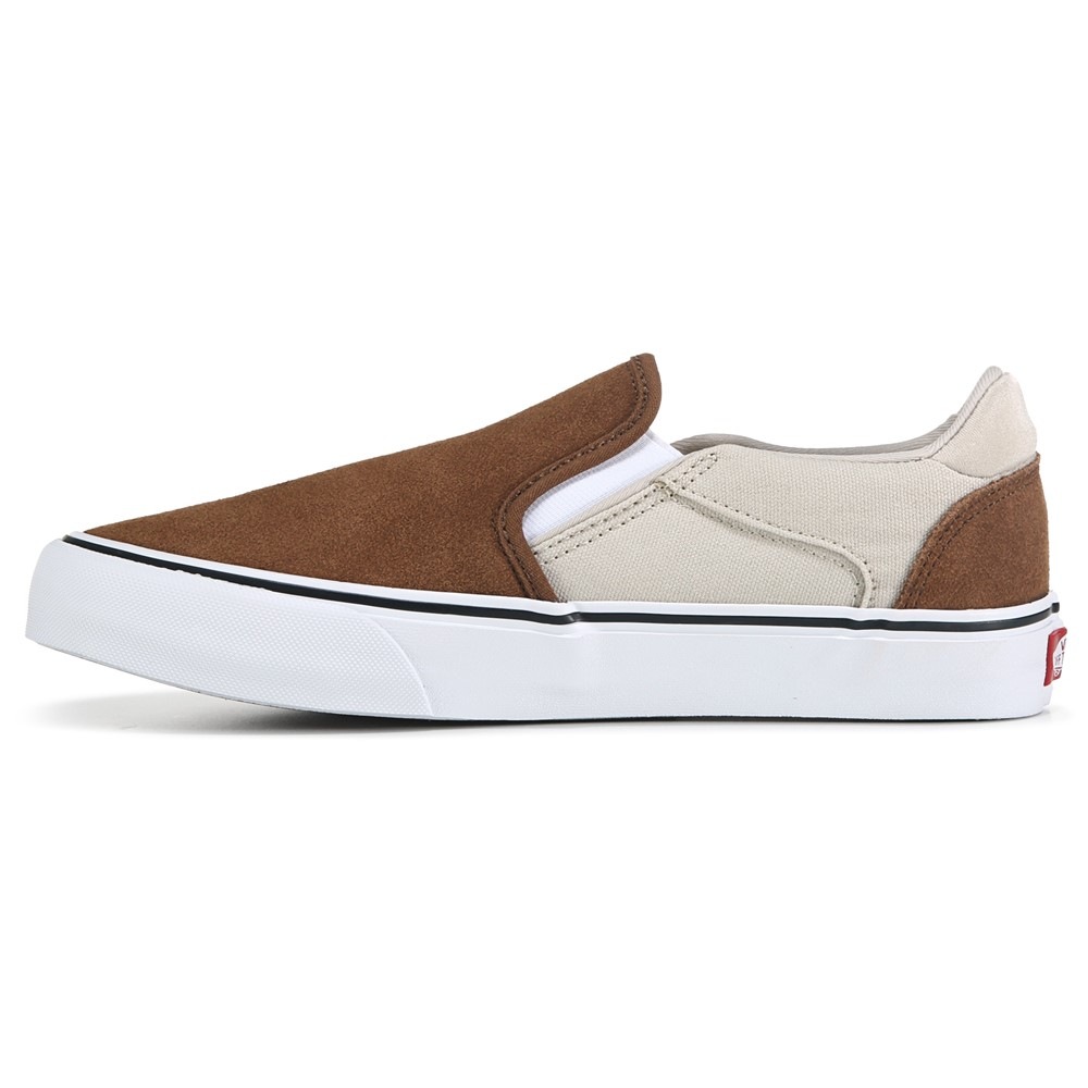Vans Men s Asher Slip On Low Top Sneaker Famous Footwear