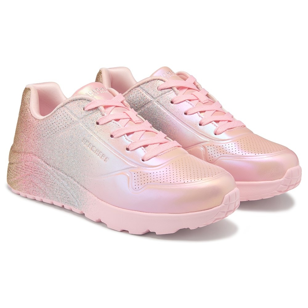 Skechers Kids Street Standouts 2.0- Glitter Bright Sneaker, Rose Gold, 11.5 Little Kid