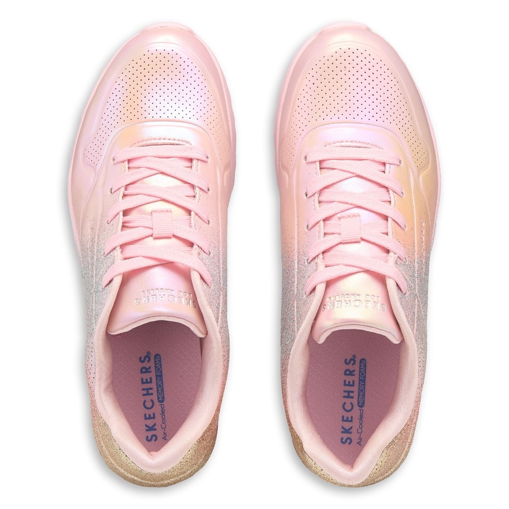 Skechers Kids Street Standouts 2.0- Glitter Bright Sneaker, Rose Gold, 11.5 Little Kid