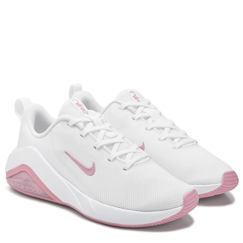 Nike Women's Air Zoom Bella 7 Training Shoes (White/Pink) - Size 5.0 M
