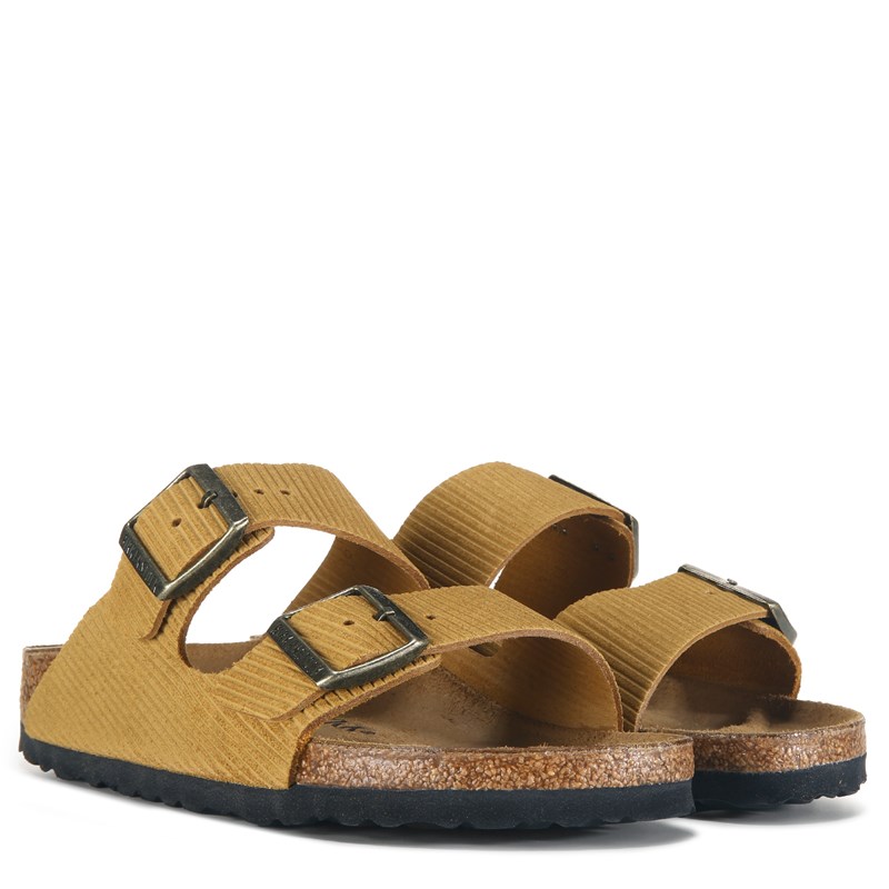 Birkenstock Women's Arizona Corduroy Suede Footbed Sandals (Cork Brown) - Size 6.0 M