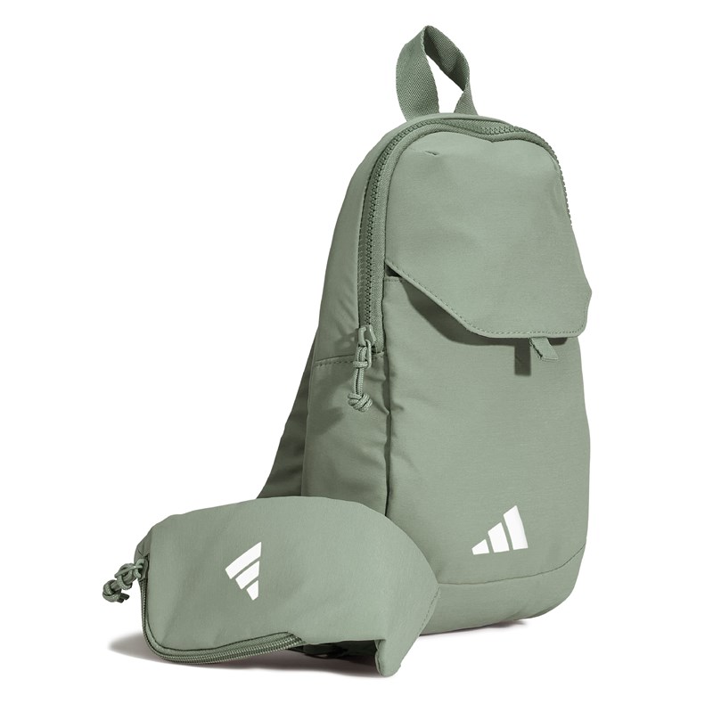 Adidas Essentials 3 Sling Crossbody Bag Shoes (Silver Green) - Size 0.0 OT