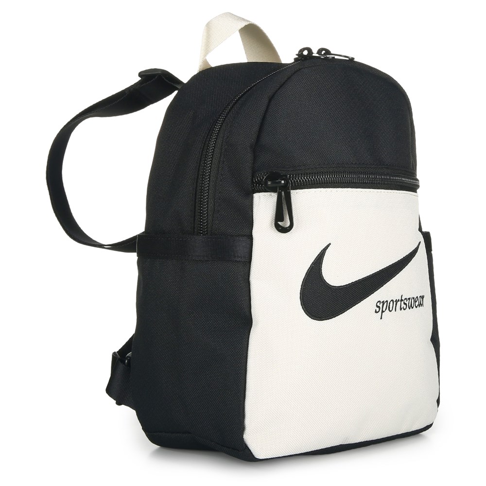 Nike Mini Sportswear Futura Backpack in Black/Light Orewood Brown