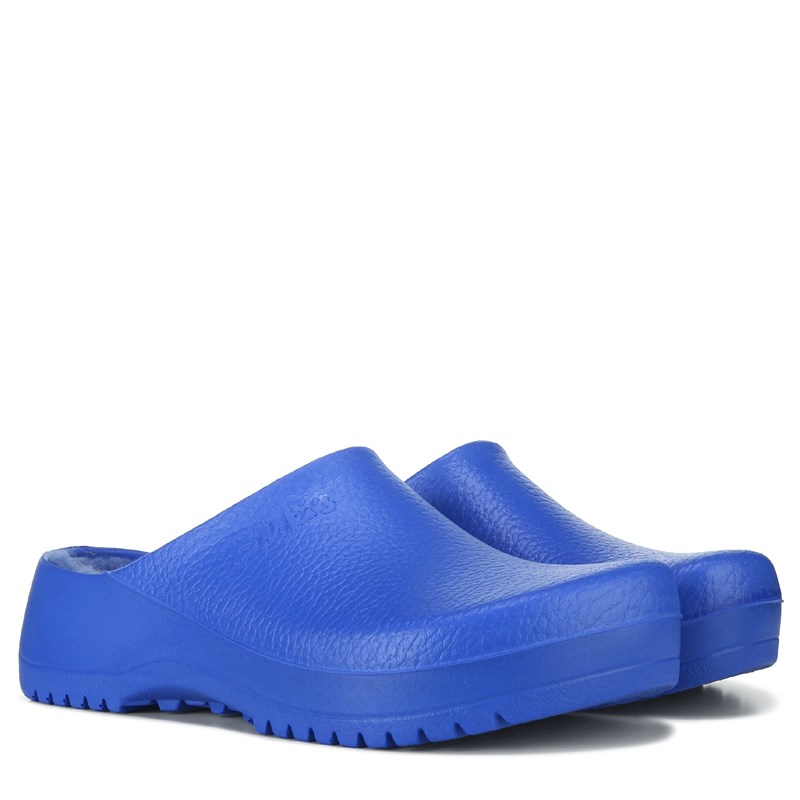 Birkenstock Women's Super Birki Shearling Lined Clog Shoes (Ultra Blue) - Size 36.0 M