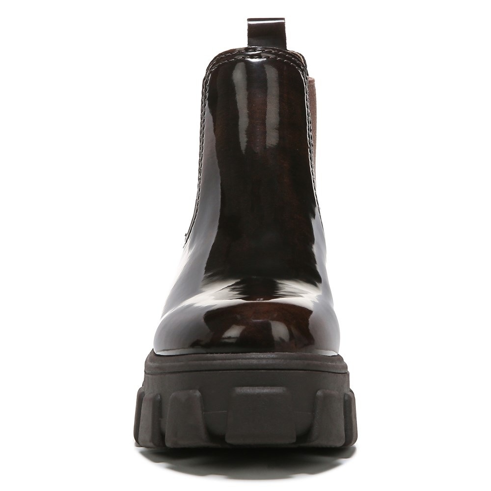 prada 45 leather flatform chelsea boots