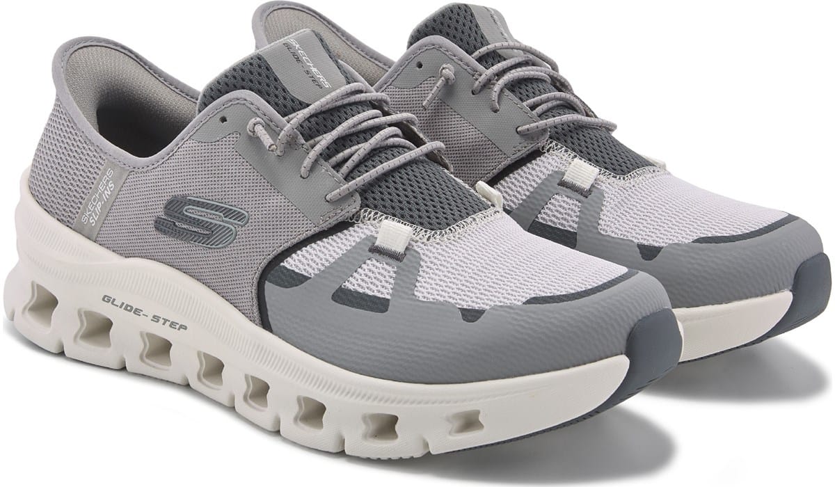 Skechers Men\'s Glide-Step Flex 232325 Canvas Lifestyle Sneakers Shoes Gray 12M Skechers Slip-ins: Glide-Step Pro main image 3