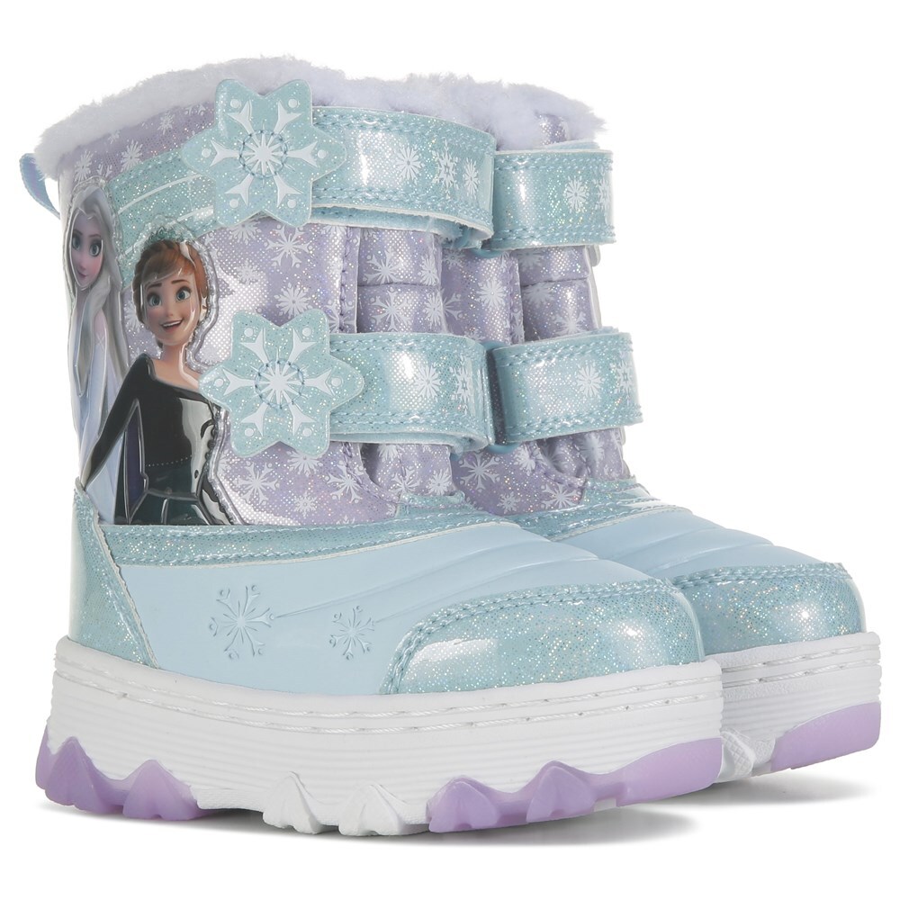 Girls Size Winter Boots Frozen Toddler Girl Light Up Snow Boots