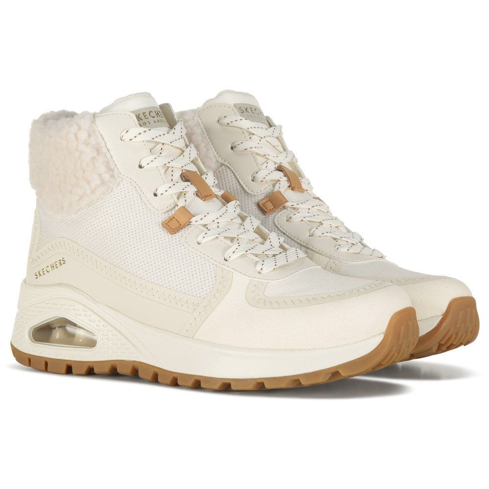 Botines Skechers Uno Rugged Darling beige para mujer en MEGACALZADO