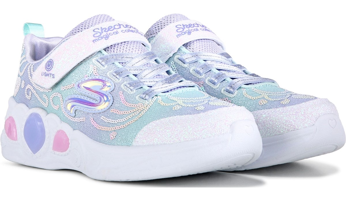 Skechers Kids' Princess Wishes Lighted Sneaker Little/Big Kid | Famous ...