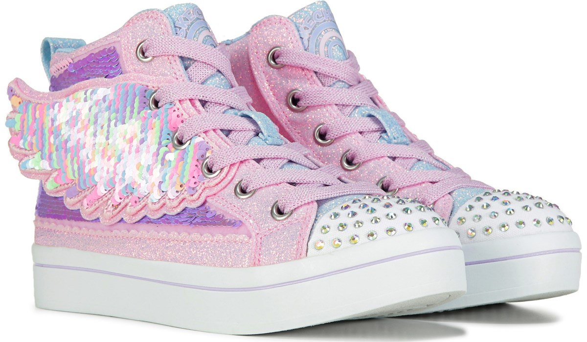 Skechers Kids' Twinkle Toes Light Up Hi Top Sneaker Little/Big Kid | Famous  Footwear