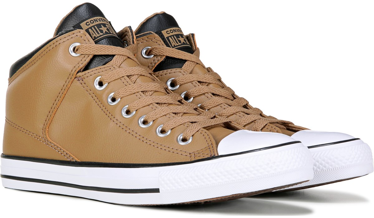 Converse Men's Chuck Taylor All Star High Street Leather Sneaker | Famous Footwear Converse Men's Chuck Taylor All Star High Street Leather Sneaker | Famous Footwear