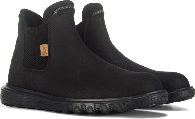 HEYDUDE Men s Branson Leather Chelsea Boot Famous Footwear