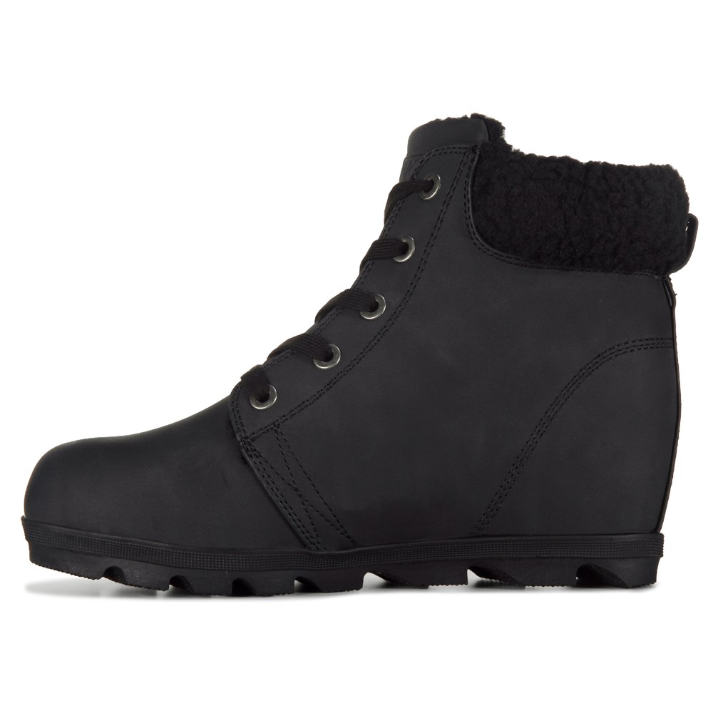 Wedge lace up bootie cheap