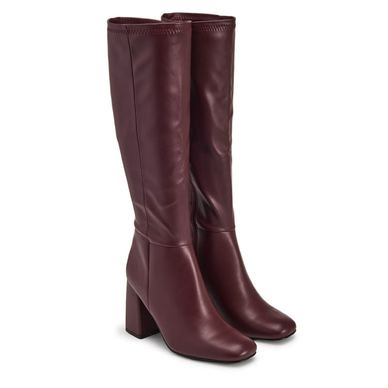 Madden Girl Women's Whitney Knee High Dress Boots (Bordeaux) - Size 6.0 M