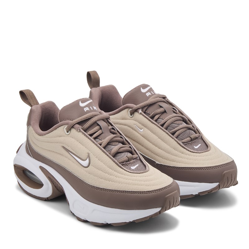 Nike Women's Air Max Portal Sneakers (Brown/White) - Size 6.5 M